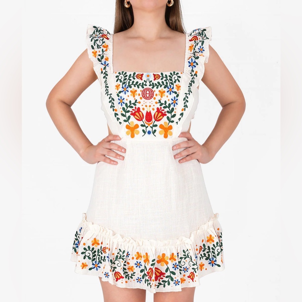 Herencia Clothing Nena Embroidered Dress (S)